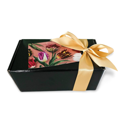 Typisch Hollands Holland cadeauset - Mok en blik stroopwafels -Pretty Tulips - in Luxe giftbox