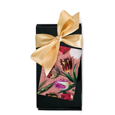 Matix Holland gift set - Mug and tin of syrup waffles - Pretty Tulips - in luxury gift box
