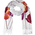 Robin Ruth Fashion Schal Tulpen - Grau - Lila Orange