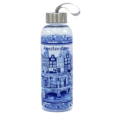 Typisch Hollands Wasserflasche Delfter Blau