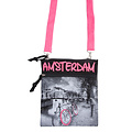 Robin Ruth Fashion Halstasche - Reisepasstasche -Amsterdam-Fuchsia