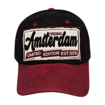 Robin Ruth Fashion Cap Holland Zandkleurig met Antraciet en stikke stiksels (grote Holland patch) - Copy - Copy - Copy - Copy