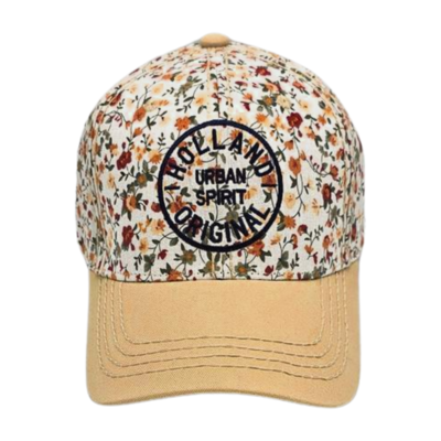 Robin Ruth Women's cap Holland floral pattern (beige)