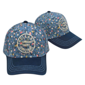 Robin Ruth Women's cap Holland floral pattern (blue)