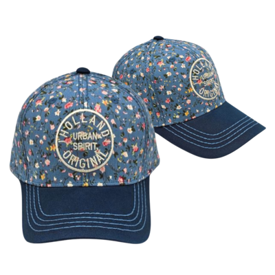 Robin Ruth Women's cap Holland floral pattern (blue)