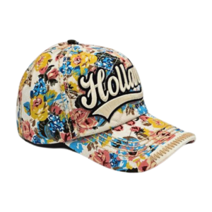 Robin Ruth Fashion Holland Cap - mit Blumendruck (Textstickerei)