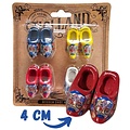 Typisch Hollands Clog magnets - Discount card 4 pieces - Red-White-Blue and Yellow