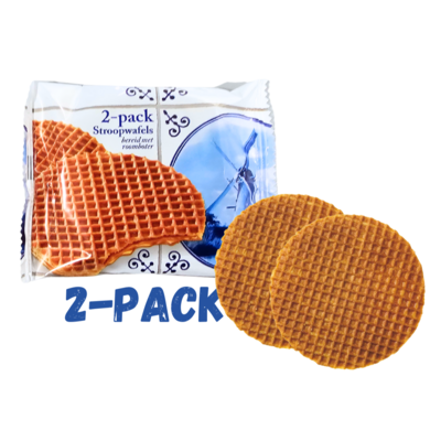 Typisch Hollands Stroopwafel per 2 stuks verpakt