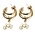 Heinen Delfts blauw Charm earrings - cycling