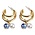 Heinen Delfts blauw Earrings with charm - beads and pearls