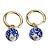Typisch Hollands Delft blue bead earrings
