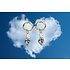 Heinen Delfts blauw Ohrringe aus Perlen und Delfter Blau