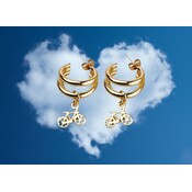 Typisch Hollands Earrings with charm - bicycles