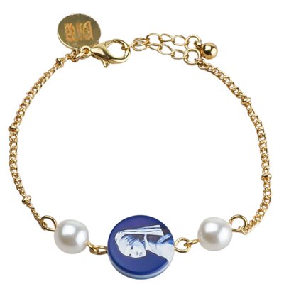 Typisch Hollands Charm bracelet - Girl with a pearl earring