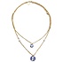 Typisch Hollands Necklace -Girl with a pearl - Delft blue beads and white pearls