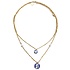 Typisch Hollands Necklace - Girl with the pearl - Delft blue beads and white pearls
