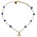 Typisch Hollands Necklace with Delft blue beads - Holland kissing couple