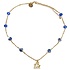 Typisch Hollands Necklace with Delft blue beads - Holland kissing couple