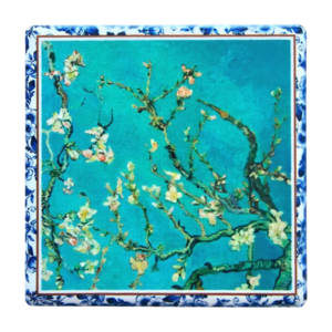 Heinen Delftware Magnet - Tile - Vincent van Gogh - Almond blossom
