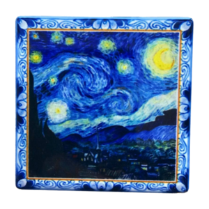 Heinen Delftware Magnet - Tile - Vincent van Gogh - Starry Night