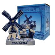 Typisch Hollands Mühle Delfter Blau Holland - Küssendes Paar