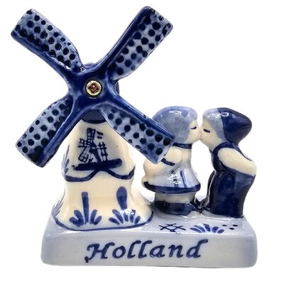 Typisch Hollands Molen Delfts-blauw Holland - Kuspaar