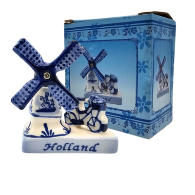 Typisch Hollands Mill Delft blue Holland - Bicycle