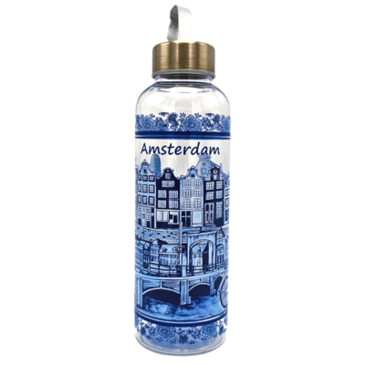 Typisch Hollands Wasserflasche Delfter Blau