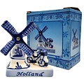 Typisch Hollands Mill Delft blue Holland - Bicycle