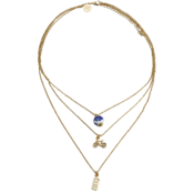 Typisch Hollands Necklace with Delft blue and charms (multiple chain)