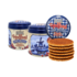 Matix Stroopwafels in einer nostalgischen – Delfter blau karierten Dose – Holland