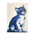 Typisch Hollands Double greeting card - Delft blue - Cat