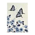 Typisch Hollands Double greeting card - Delft blue - Blossom, Butterflies