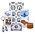 Typisch Hollands Holland gift bag - Delft blue (cookie and candy)
