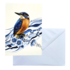 Typisch Hollands Double greeting card - Delft blue - Kingfisher