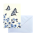 Typisch Hollands Double greeting card - Delft blue - Blossom, Butterflies
