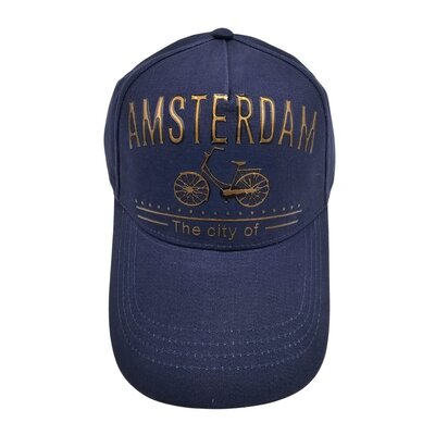 Robin Ruth Fashion Sportieve Cap - Amsterdam (fiets) Blauw