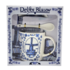 Typisch Hollands Gift set Delft blue mug with spoon and saucer and box of syrup waffles (6 pack)