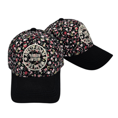 Robin Ruth Women's cap Amsterdam floral pattern - dark