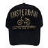 Robin Ruth Fashion Sportieve Cap - Amsterdam (fiets) Zwart