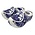 Typisch Hollands Wooden souvenir clogs 6 cm - Delft blue