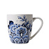 Typisch Hollands Luxuriöse kleine Tasse – Delfter Blau – Blumenmuster