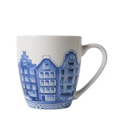 Typisch Hollands Luxury small mug - Delft blue - Facade houses