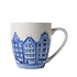 Typisch Hollands Luxury small mug - Delft blue - Facade houses