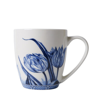 Typisch Hollands Luxuriöse kleine Tasse – Delfter Blau – Tulpen