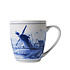 Typisch Hollands Luxuriöse kleine Tasse – Delfter Blau – Mühlenlandschaft