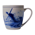 Typisch Hollands Luxe kleine mok - Delfts blauw - Molenlandschap