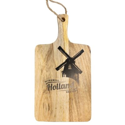 Typisch Hollands Cheese board Windmill black - Wood