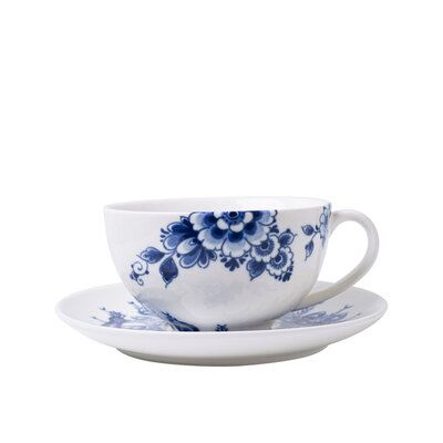 Heinen Delftware Cup and saucer Delft blue - Porcelain - Peacock