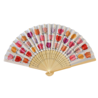 Typisch Hollands Hand fan - Tulips -Bamboo